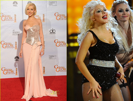Christina Aguilera fat and