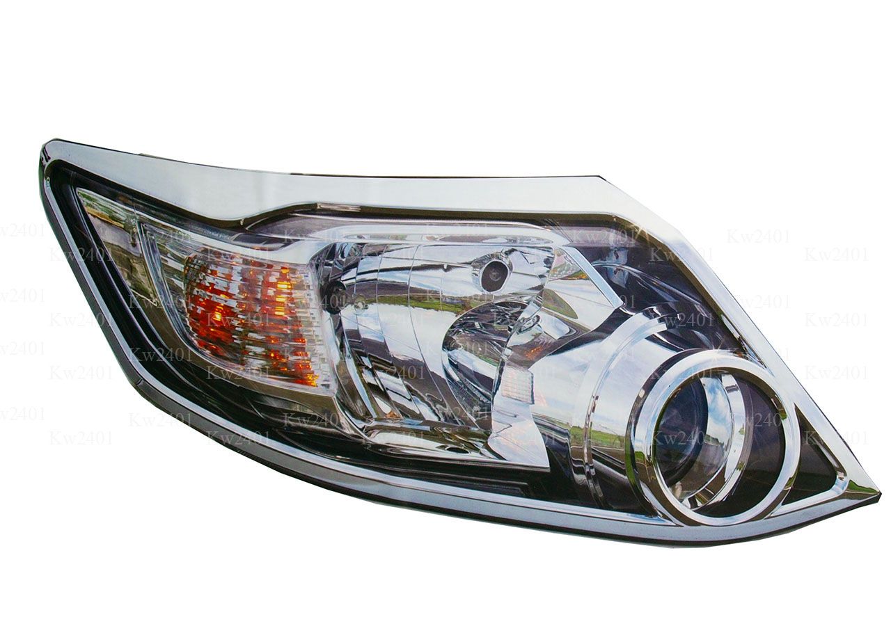  Chrome Headlight Surround Cover Trim Toyota Fortuner 2012