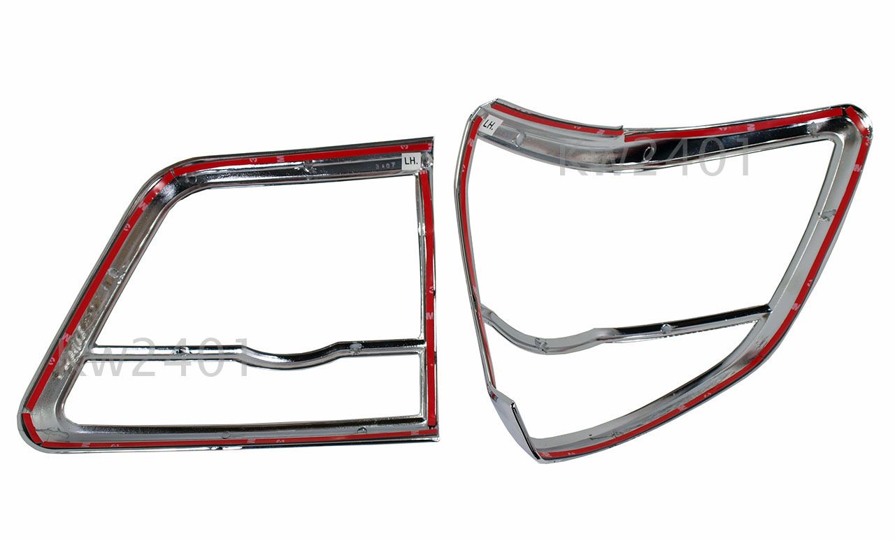  Chrome Tail Light Surround Cover Trim Toyota Fortuner Year 2012