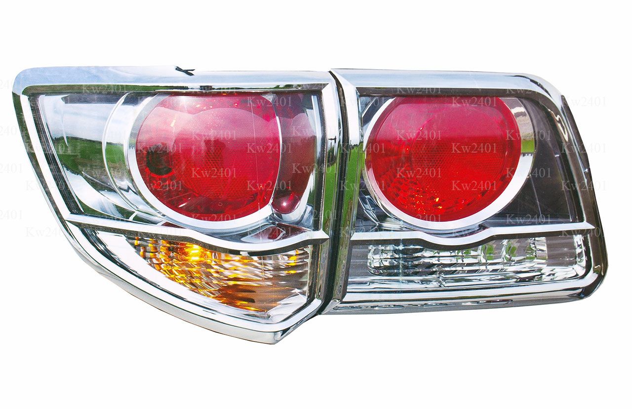  Chrome Tail Light Surround Cover Trim Toyota Fortuner Year 2012