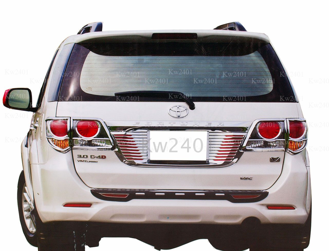  Chrome Tail Light Surround Cover Trim Toyota Fortuner Year 2012