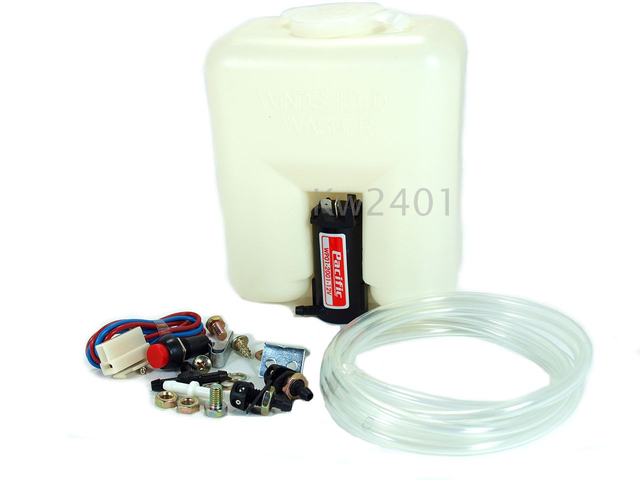 UNIVERSAL WINDSHIELD WASHER BOTTLE KIT FOR MITSUBISHI TOYOTA NISSAN