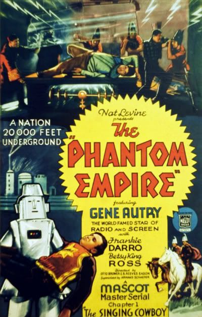 Phantom Empire serial Gene Autry cowboys robots