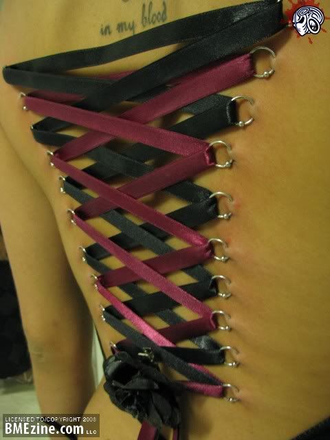 back piercing corset. Ggyn Corset Piercing