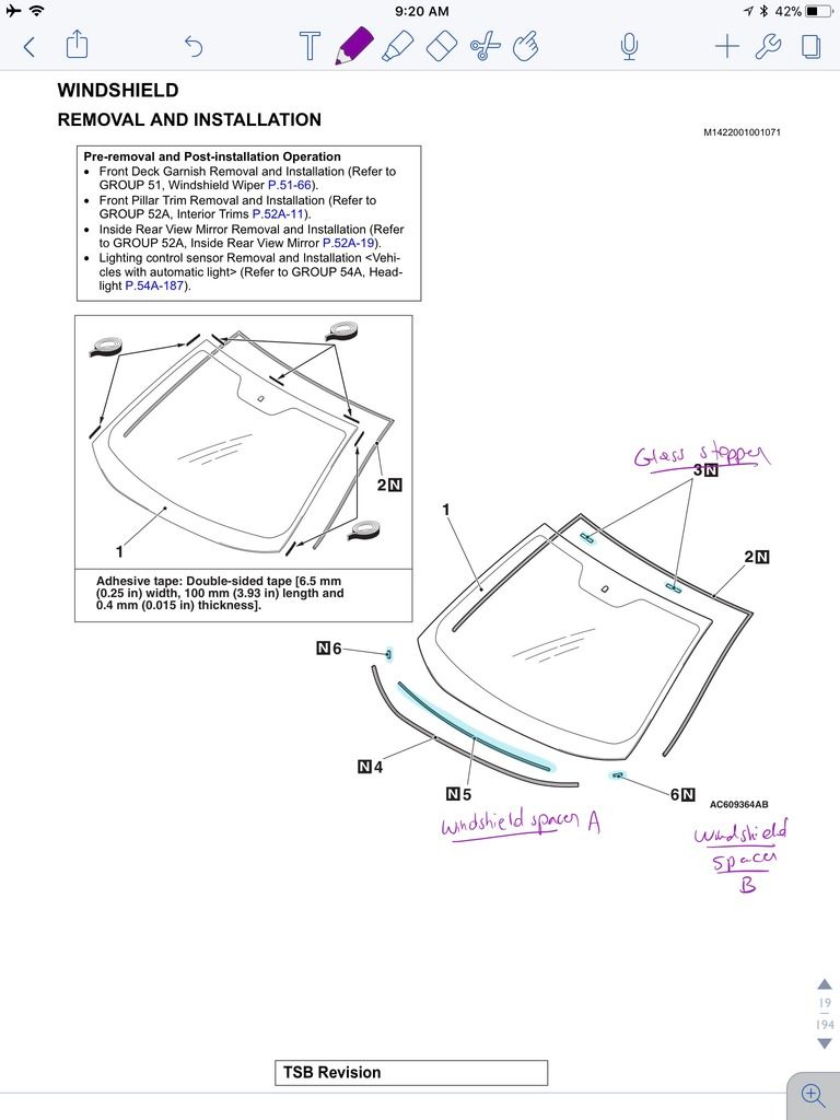 Aftermarket Glass windshield crackling noise Mitsubishi Lancer