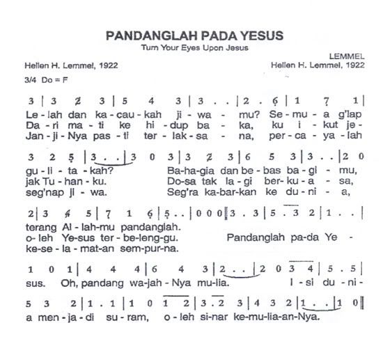 Lirik & Partitur : Pandanglah Pada Yesus – Let Lost Get Found