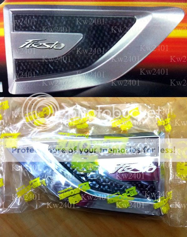 Chrome Side Lamp Side Vents Cover Ford Fiesta 2009 2011