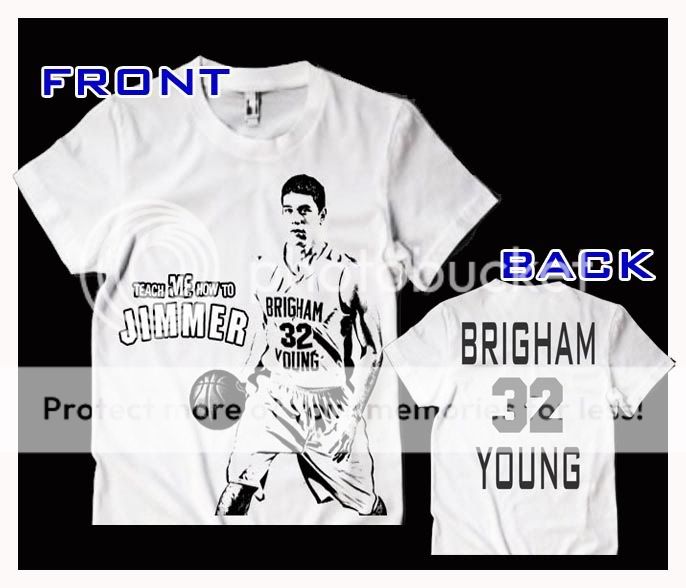 Jimmer Fredette TEACH ME HOW TO JIMMER Black Tee Shirt  