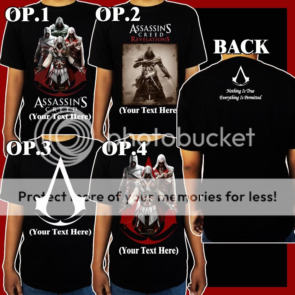 Assassins Creed Revelations game PS3 Xbox T shirt  