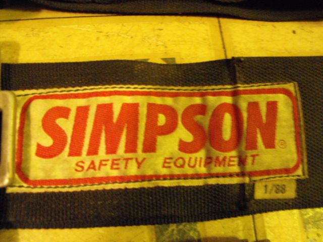 Vintage Simpson Racing Equipment Safety Belts Harness Simpson Seat Belts Gasser